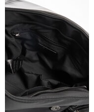 BLAUER PADDED NYLON Borsa fluffy a tracolla logo strass NERO - Borse Donna - 5