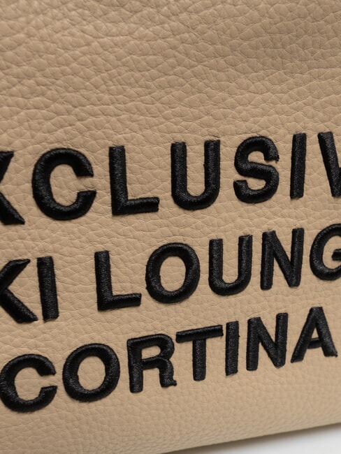 CORTINA Borsa shopping media a spalla ecru - Borse Donna