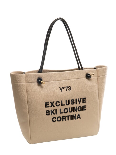 CORTINA Borsa shopping a spalla ecru - Borse Donna