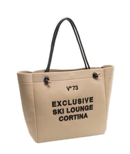 V73 CORTINA Borsa shopping a spalla ecru - Borse Donna - 2