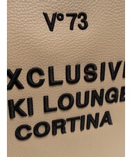 V73 CORTINA Borsa shopping a spalla ecru - Borse Donna - 3