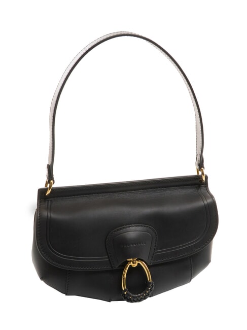 ERICA Borsa a spalla in pelle Nero Oro - Borse Donna