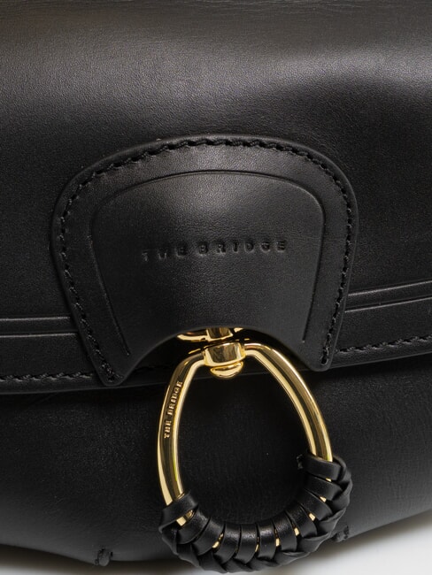 ERICA Borsa a spalla in pelle Nero Oro - Borse Donna