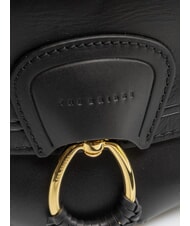 THE BRIDGE ERICA Borsa in pelle a tracolla Nero Oro - Borse Donna - 3