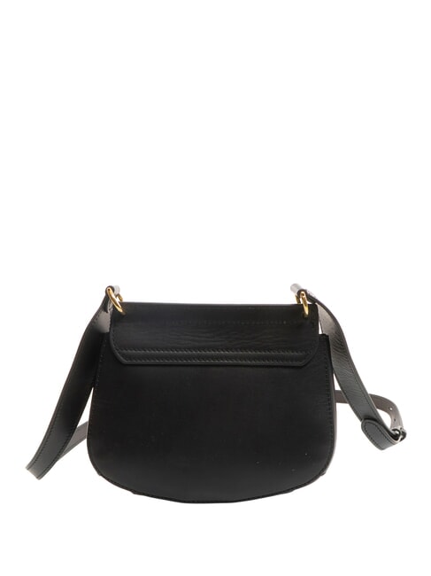 ERICA Borsa in pelle a tracolla Nero Oro - Borse Donna