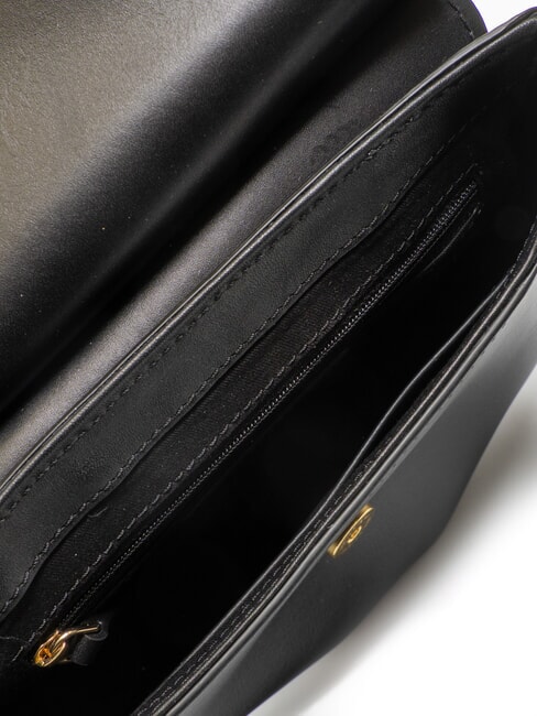 ERICA Borsa in pelle a tracolla Nero Oro - Borse Donna