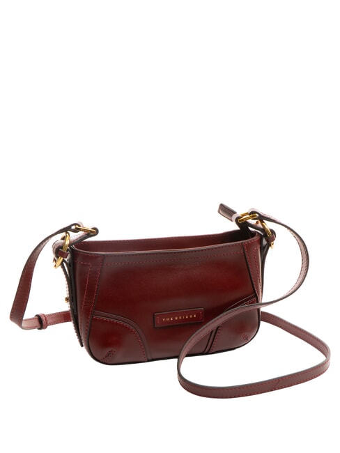MATILDE Mini bag a tracolla in pelle Chianti/Bordeaux/Oro          - Borse Donna