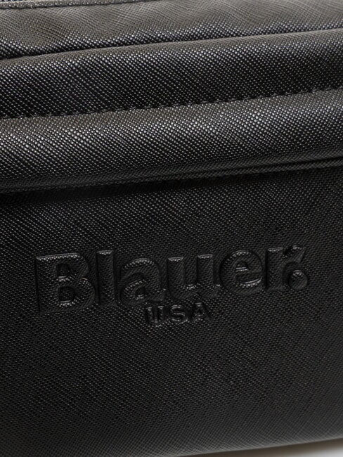 WALLSTREET Marsupio stampa saffiano con tasca NERO - Marsupi