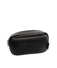 BLAUER WALLSTREET Marsupio stampa saffiano con tasca NERO - Marsupi - 4