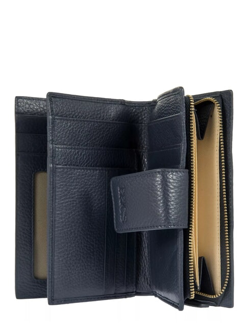 MARMOLADA Portafoglio in pelle martellata blu - Portafogli Donna