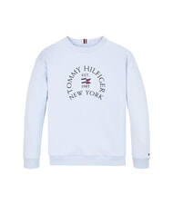 TOMMY HILFIGER TH KIDS Felpa a girocollo con stampa breezy blue - Felpe Bambini - 4