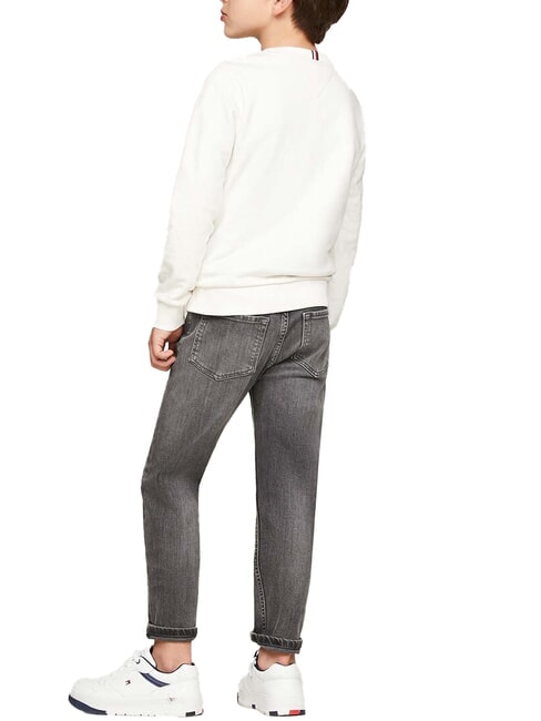 TH KIDS Felpa girocollo con stampa ancient white - Felpe Bambini