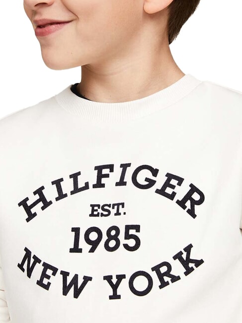 TH KIDS Felpa girocollo con stampa ancient white - Felpe Bambini