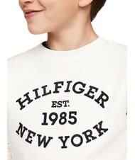 TOMMY HILFIGER TH KIDS Felpa girocollo con stampa ancient white - Felpe Bambini - 3
