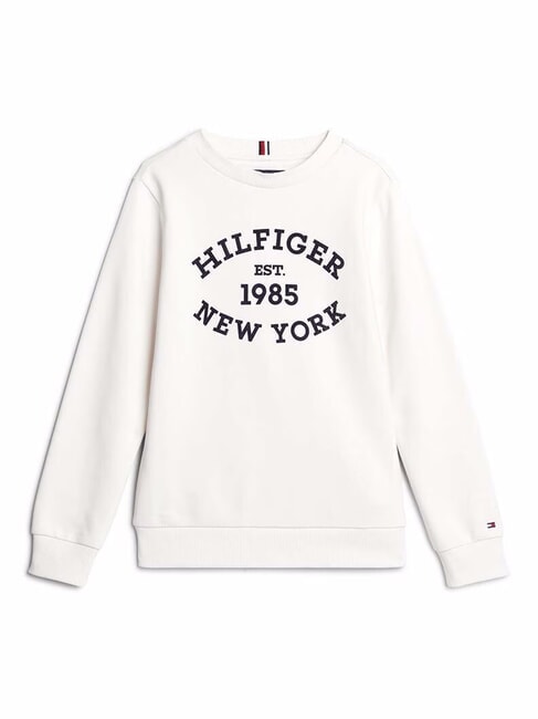 TH KIDS Felpa girocollo con stampa ancient white - Felpe Bambini