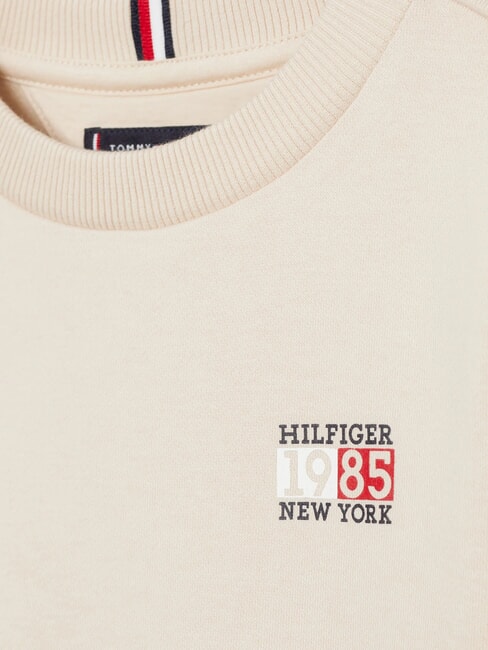 TH KIDS Felpa girocollo stemma logo cashmere creme - Felpe Bambini