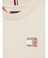 TOMMY HILFIGER TH KIDS Felpa girocollo stemma logo cashmere creme - Felpe Bambini - 3