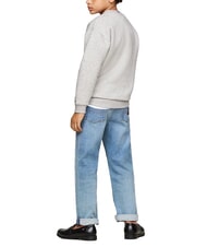 TOMMY HILFIGER TH KIDS Felpa a girocollo con stampa light grey heather - Felpe Bambini - 2