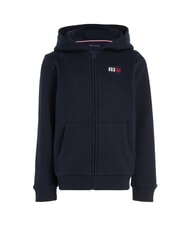 TOMMY HILFIGER TH KIDS Felpa full zip con cappuccio desert sky - Felpe Bambini - 4