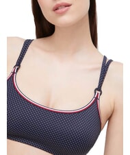 TOMMY HILFIGER TH Top bikini a fascia polka dot desert sky - Costumi da bagno Donna - 4