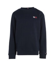 TOMMY HILFIGER TH KIDS Felpa girocollo stemma logo desert sky - Felpe Bambini - 5
