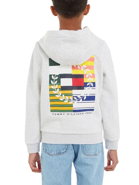 TH KIDS Felpa full zip con cappuccio new light grey heather - Felpe Bambini