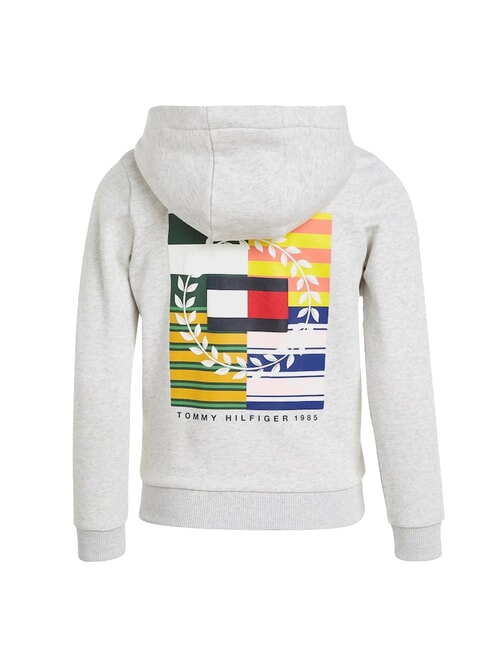 TH KIDS Felpa full zip con cappuccio new light grey heather - Felpe Bambini
