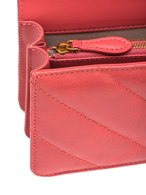LOVE ONE MINI Borsa mini in pelle crosta coral. speziato-antique gold - Borse Donna