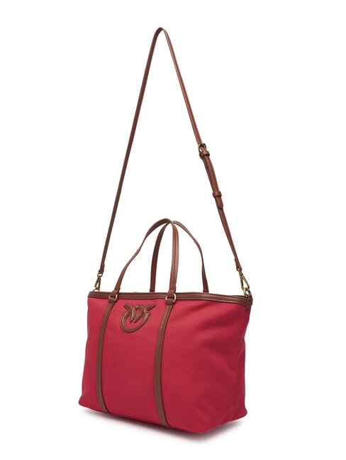 MIRANDA Shopping Bag con tracolla rosso/cuoio-antique gold - Borse Donna