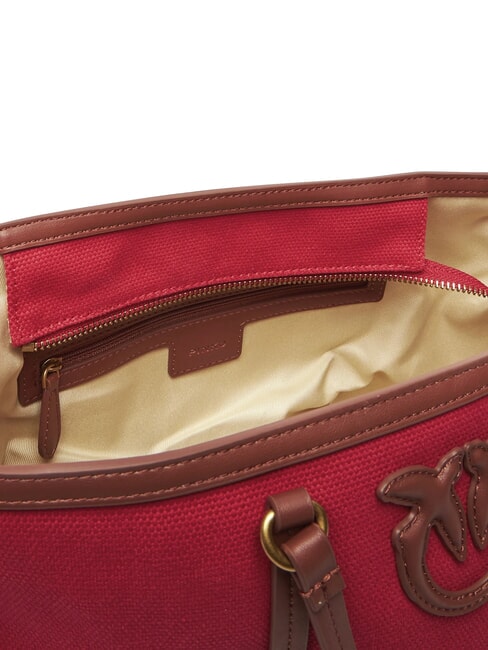 MIRANDA Shopping Bag con tracolla rosso/cuoio-antique gold - Borse Donna