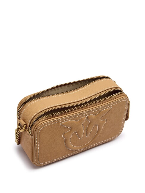CARRIE Mini Bag a tracolla, in pelle torrone-antique gold - Borse Donna