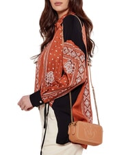 PINKO CARRIE Mini Bag a tracolla, in pelle torrone-antique gold - Borse Donna - 6