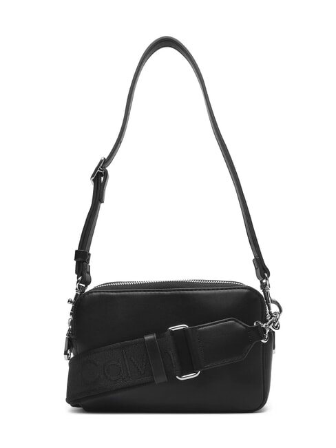 SIGNATURE LOGO STRAP Borsa camera case doppia funzione black / old silver - Borse Donna