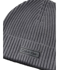 CALVIN KLEIN PATCH CHUNKY RIB  Berretto iron gate - Cappelli - 3