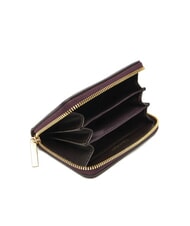 CALVIN KLEIN EMBOSSED LOGO Portafoglio medio zip around fudge/espresso - Portafogli Donna - 2