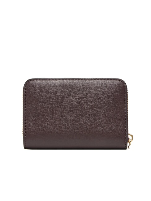 EMBOSSED LOGO Portafoglio medio zip around fudge/espresso - Portafogli Donna