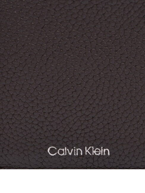 FOIL EMBOSS  Portafoglio verticale in pelle ck dark brown - Portafogli Uomo