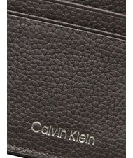 CALVIN KLEIN FOIL EMBOSS  Portacard piatto in pelle ck dark brown - Portafogli Uomo - 3