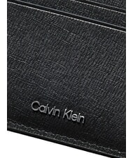 CALVIN KLEIN LOGO HARDWARE SAFFIANO Porta carte di credito in pelle na black - Portafogli Uomo - 3