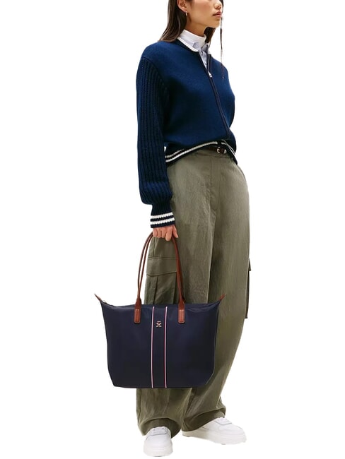 POPETTE Borsa shopping a spalla space blue corp - Borse Donna