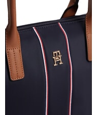 TOMMY HILFIGER POPETTE Borsa tote mini con tracolla space blue corp - Borse Donna - 3