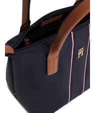 TOMMY HILFIGER POPETTE Borsa tote mini con tracolla space blue corp - Borse Donna - 5