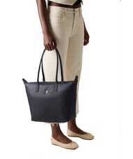 TOMMY HILFIGER POPETTE SOFT Borsa shopping a spalla space blue / black - Borse Donna - 6