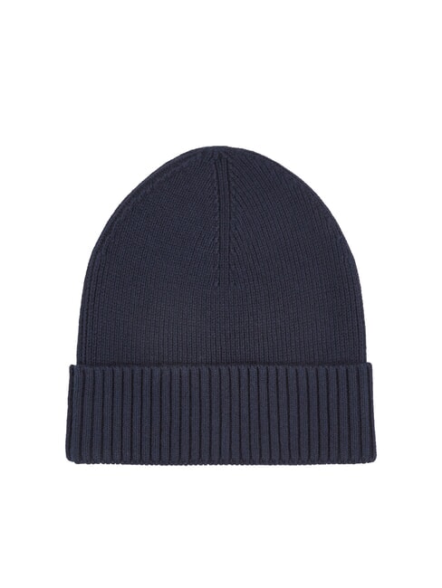 TH FLAG Cappello beanie in cotone con risvolto space blue / black - Cappelli