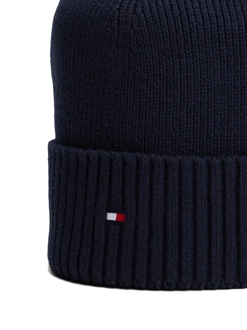 TH FLAG Cappello beanie in cotone con risvolto space blue / black - Cappelli
