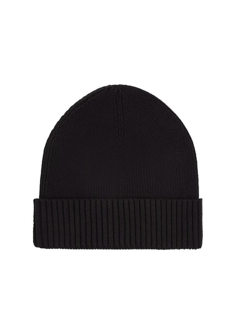 TH FLAG Cappello beanie in cotone con risvolto black - Cappelli