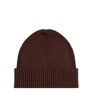 TOMMY HILFIGER TH FLAG Cappello beanie in cotone con risvolto rich walnut - Cappelli - 2