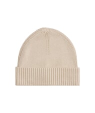 TOMMY HILFIGER TH FLAG Cappello beanie in cotone con risvolto classic beige - Cappelli - 2