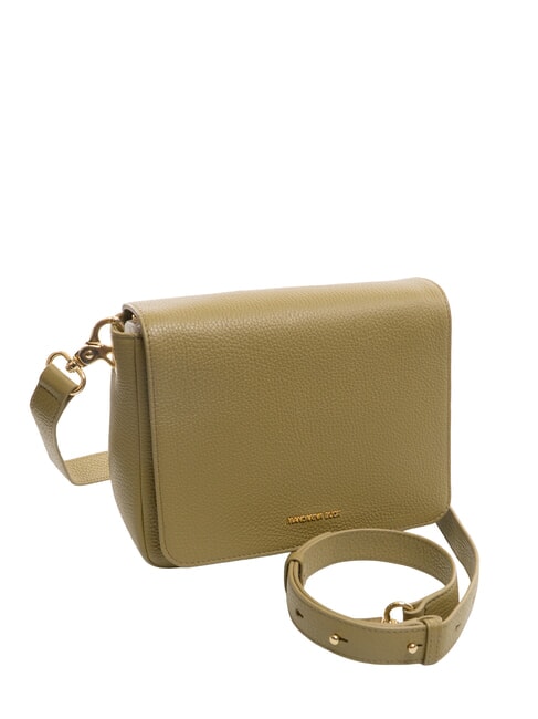 MELLOW Borsa in pelle a tracolla con flap aloe - Borse Donna