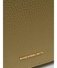 MANDARINA DUCK MELLOW Borsa in pelle a tracolla con flap aloe - Borse Donna - 3